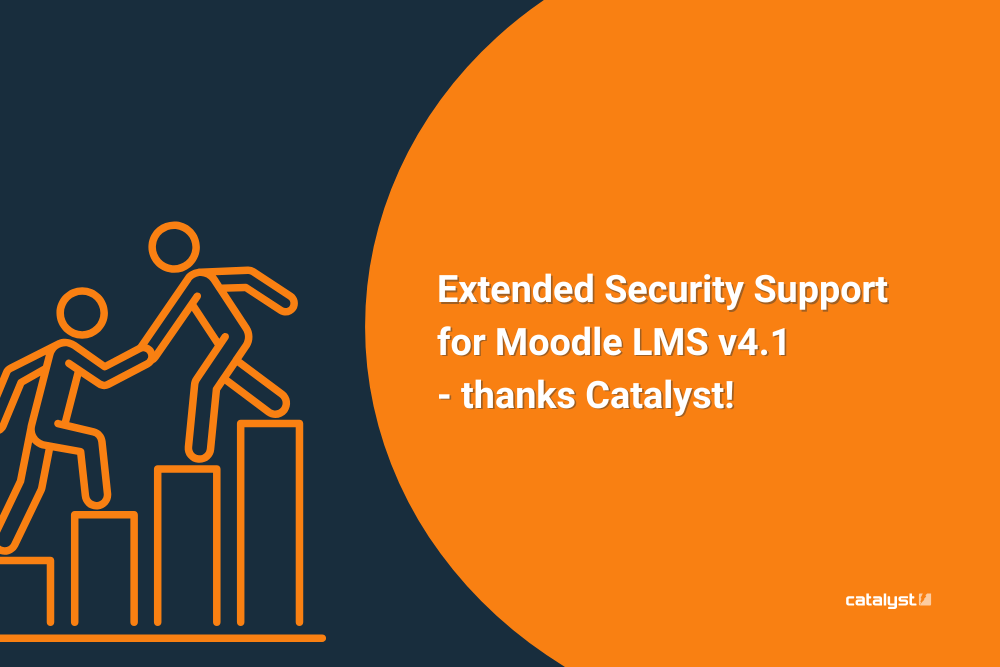 Exciting news! Extended Security Support for Moodle LMS v4.1 is available at Catalyst.